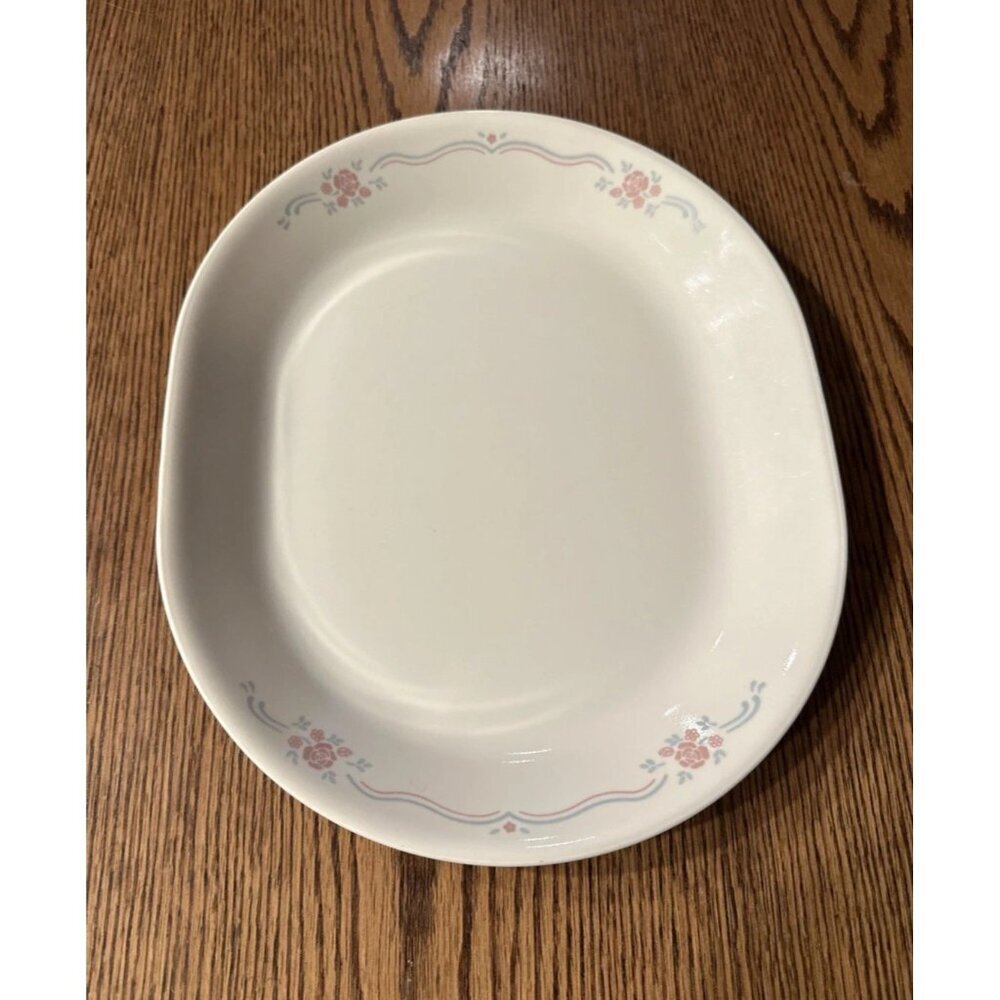 Vintage Corelle Corning ENGLISH BREAKFAST 12¼" x 10" Serving Meat Platter Plate